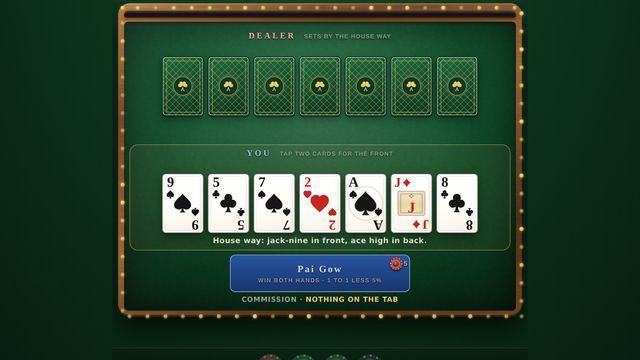 Pai Gow Poker table