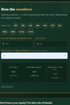 Pot Odds Calculator preview
